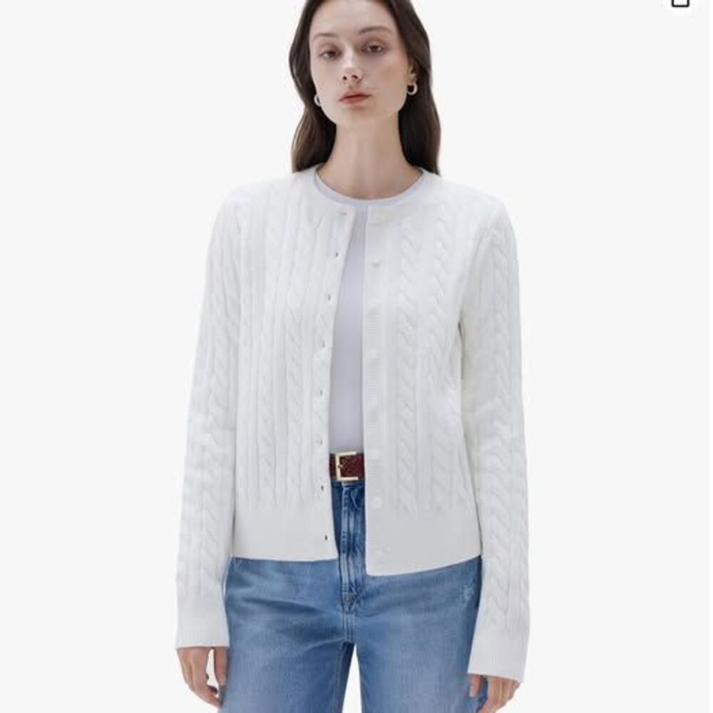 Women Cable Knit Cashmere Blend Sweaters